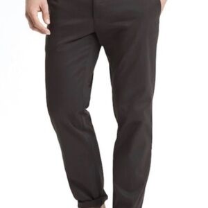 NWT Banana Republic Fulton flint grey stretch skinny fit Chinos 38x30